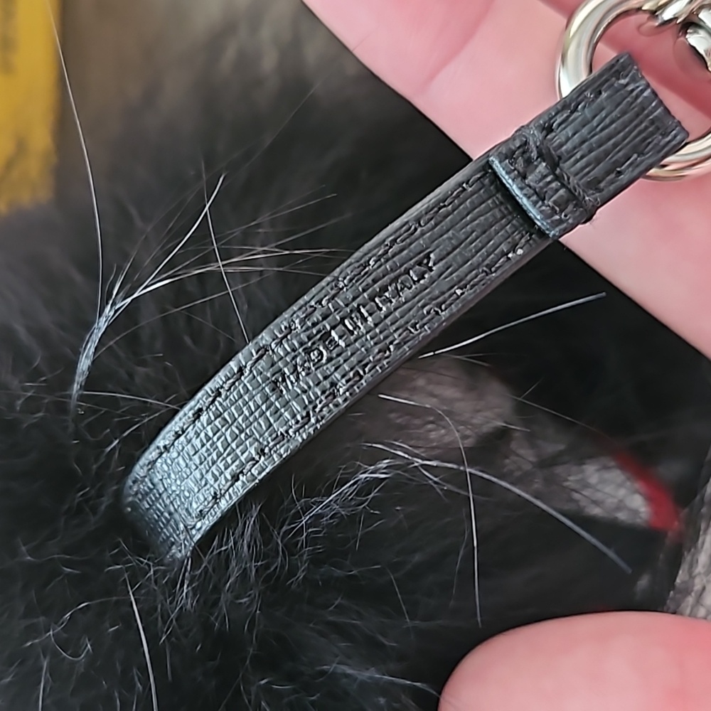 Fendi Monster 👹 Black and Red Fur Bag Charm - Picture 4 of 6